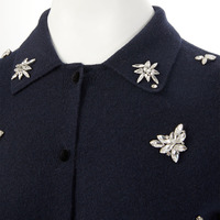 Woll-Kaschmir Strickjacke mit Perlen-Verzierung Weicher Warmer Langarm Wintermantel für Damen Eleganter Mantel vom Pullover-Hersteller