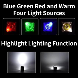 Portable Rechargeable COB <b>LED</b> <b>Work</b> <b>Light</b> , Emergency Camping <b>Light</b>, 5 Lighting Modes Lamp for Car Repair, Garage, Power Outage - Product Image 5