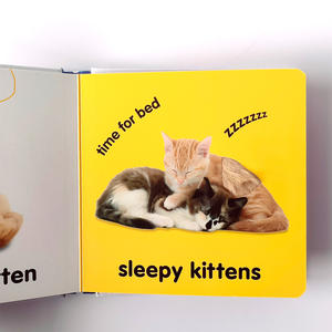 Best-seller jouets éducatifs préscolaires chatons bébé anglais <span class=keywords><strong>livre</strong></span> d'images toucher et sentir <span class=keywords><strong>livre</strong></span> pour enfants - Product Image 2