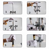 Distributeur de boissons rotatif PERA LK057B pour 6 bouteilles avec distributeurs de 1,0 oz et 1,5 oz, en plastique écologique durable, qualité commerciale
