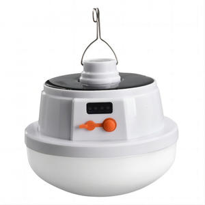 Перезаряжаемый светодиодный фонарь для кемпинга и дома с солнечной батареей, электрическим дисплеем, для уличного использования и аварийного освещения - Product Image 3