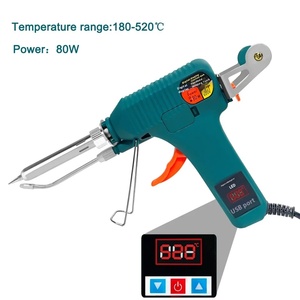 Pistola <span class=keywords><strong>de</strong></span> <span class=keywords><strong>soldador</strong></span> <span class=keywords><strong>de</strong></span> temperatura ajustable con pantalla Digital <span class=keywords><strong>de</strong></span> 80/120W, 110V/220V, 180-520 °C, <span class=keywords><strong>estaño</strong></span> <span class=keywords><strong>de</strong></span> Envío Automático para herramienta <span class=keywords><strong>de</strong></span> reparación <span class=keywords><strong>de</strong></span> soldadura - Product Image 2