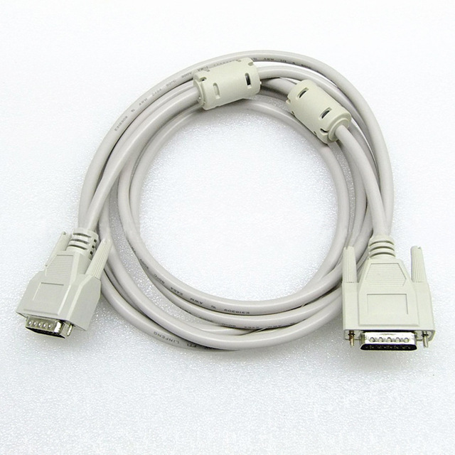 15-Way D-Sub 15 Pin Male Connector to DB-15 Pin Female Serial Cable PVC Insulated for Computer Applications