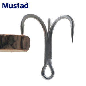 Anzuelos triples de pesca MUSTAD JAWLOK <span class=keywords><strong>3X</strong></span> 4X <span class=keywords><strong>5X</strong></span> plateados para pesca en agua salada, acero con alto contenido de carbono JL73NP JL74NP JL75NP - Product Image 3