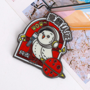 Magnete per Frigorifero Personalizzato in Lega di Zinco Placcato Nichel <span class=keywords><strong>Nero</strong></span> con Stampa UV di <span class=keywords><strong>Gufo</strong></span>, Forte Magnetismo per Souvenir Turistici - Product Image 3
