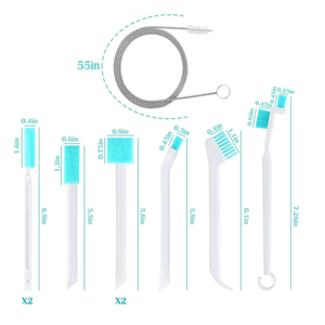 Kit d'entretien simple pour machine à glaçons, ensemble de 10 outils de nettoyage en plastique avec brosses spécialisées et outils à long manche - Product Image 1