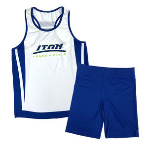 Wholesale Custom Training Jogger <b>Tank</b> Top Shorts Set Sublimation Quick Drying Running Jersey Set - Product Image 1