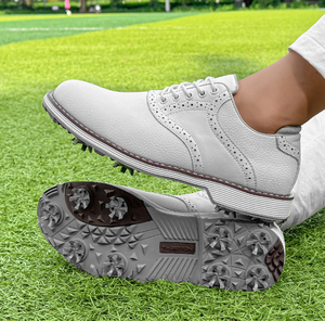 OEM Custom Waterproof Microfiber Leather <b>Brogue</b> Spiked Professional Anti-slip Luxury Classic Sport Outdoor <b>Men</b> Golf Shoes - Product Image 4