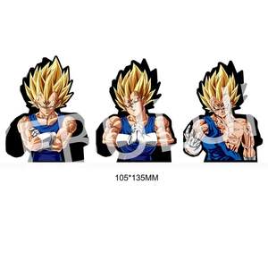 Autocollants personnalisés étanches DBZ <span class=keywords><strong>Vegeta</strong></span>, décalcomanies de mouvement, lenticulaires, 3D, Anime, pour voiture et ordinateur portable - Product Image 1