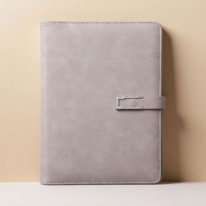 Custom Company Business Gifts PU Leather Hardcover 6 Ring Binder Loose-Leaf A6 <b>Planner</b> A5 Notebook 80 Sheets PVC/Fabric/PP Cover - Product Image 4