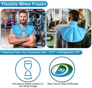 بيع بالجملة الأكثر مبيعًا حقيبة ثلج هلامية قابلة لإعادة الاستخدام للكتف والرقبة باردة وساخنة لتخفيف آلام الكتف والرقبة - Product Image 6