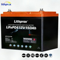 Batterie LiFePO4 rechargeable 12,8V 150AH Grade A 6000 cycles profonds pour voiturette de golf avec BMS intelligent RS485, connecteur Anderson, CE RoHS IP67, OEM ODM