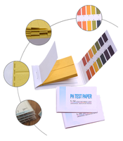 80 bandelettes de papier pH, bandelettes de test de pH 1-14, indicateur de papier tournesol, testeur de salive, papier pour l'eau