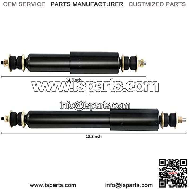 Комплект передних и задних амортизаторов EZGO TXT для гольф-мобиля 1994 года, OEM #76418-01-4 шт.