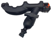 Support de canne à pêche pivotant universel noir support accessoire en Nylon pince sur rotation à 360 ° pour kayak bateau quai canoë Yacht