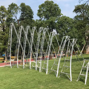 Modern tasarım kalınlaşmış katlanır alüminyum alaşımlı merdiven balıksırtı üçgen merdiven için kapalı bahçe meyve bahçeleri - Product Image 5