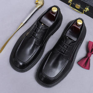 ASTON M.JAZZ Chaussures habillées décontractées pour hommes, faites à la main, de haute qualité, personnalisées, à bout carré, à lacets, respirantes, légères, patchwork, pour mariage et soirée - Product Image 4