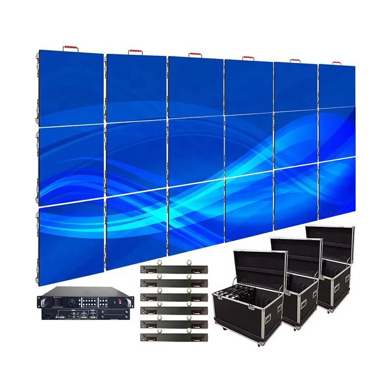 Görsel İşitsel Para Eventos Pantallas LED Panel iç kapalı tam renkli HD zemin sahne P3.91 P4.81 kiralama led ekran