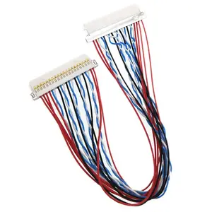 Factory Customization hirose 20pin DF19-20S-1c to DF19-20S-1c shell wiring harness DF19 Series 1 spacing lvds convertion cable for lcd monitor