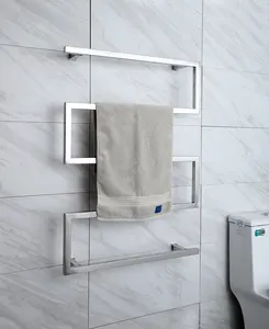 Fornecedores aquecedor de toalhas aquecedor de toalhas elétrico cromado/preto/ouro para banheiro