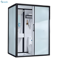 Douchecabine in diamantvorm |   Polygoonvormige douchecabine met aluminium frame, modern design voor thuis en hotel
