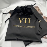 Sacs de rangement en satin de soie personnalisés pour vêtements, bérets, perruques, sacs à main, chaussures, chapeaux, emballages cadeaux, sacs à cordon pour casquettes de baseball