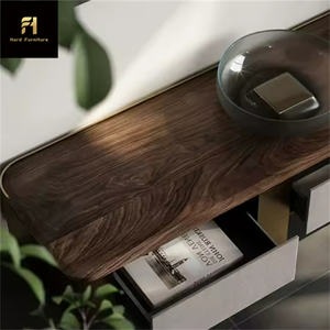 Mobile Contenitore Nordico Minimalista in Legno con 4 Cassetti per Soggiorno, Stile Lussuoso Turco e Italiano - Product Image 3