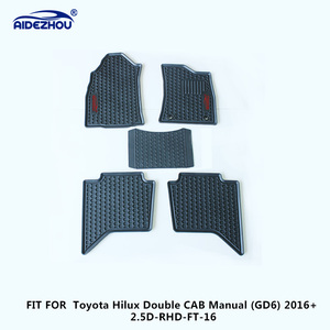 Alfombrillas impermeables para coche Toyota Hilux Revo, juego completo de fácil limpieza, TPE, 3D, para todos los climas, 2016, 2017, 2018, 2019, 2020, 2021, <span class=keywords><strong>2022</strong></span> - Product Image 3