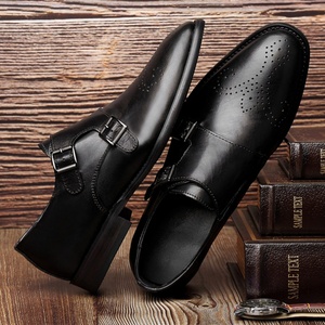 Nouvelle conception, chaussures Oxford en cuir véritable pour hommes grandes tailles, avec boucle, respirantes, solides, pour mariage, décontractées, bureau, carrière - Product Image 2
