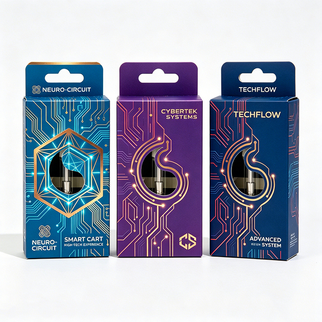 Custom Logo Child Proof Disposable Cardboard Paper Box 2000mg Muha Empty Cartridge Packaging with Pens