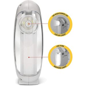 Lampe d'urgence LED portable rechargeable Velamp IR170EVO avec prise européenne, durée de vie de 30 000 heures - Product Image 4