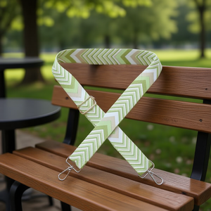 Cinghia in tessuto da 4 cm con freccia verde chiaro per borsa - Product Image 2