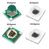 3W Epistar 3535 SMD LED Diode Datasheet High Luminous UV Red Emission 630nm 660nm Focus Lens High Power 590nm