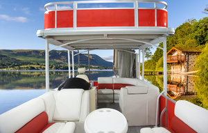 Barco pontón de dos pisos certificado CE de 25 pies, Tobogán de agua, Color personalizable para entretenimiento en el océano, ocio, fueraborda de aluminio - Product Image 4