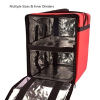 Sac Isotherme Grande Capacité pour Moto avec Diviseurs – Boîte Thermique Robuste pour Plats à Emporter – Idéal pour Restaurants et Commandes en Gros