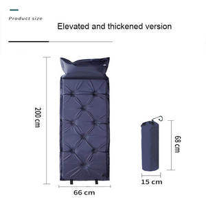 Colchoneta inflable automática individual con logotipo personalizado, colchoneta para acampar al aire libre a prueba de humedad, colchoneta inflable - Product Image 6