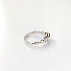 Anillo de Zafiro, Anillo de Plata de Ley 925 con Piedra Preciosa, Colección Hecha a Mano, Anillos Finos, Joyería de Plata, Precio al por Mayor - Product Image 6