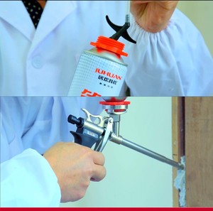 <span class=keywords><strong>Mousse</strong></span> <span class=keywords><strong>polyuréthane</strong></span> auto-expansive ignifuge <span class=keywords><strong>Soudal</strong></span> blanche, adhésive, en spray, pour l'étanchéité des cadres de portes et de fenêtres - Product Image 2