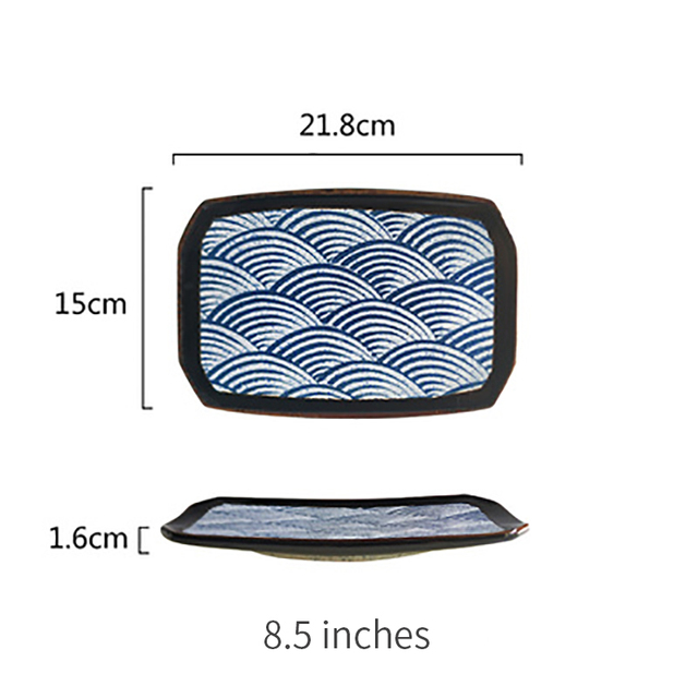 8.75 inch rectangle plate