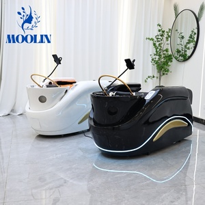 Lit de massage électrique MOOLIN avec bassin en céramique pour salon de coiffure et salle de sport, table de massage à coussins d'air, thérapie de spa capillaire - Product Image 5