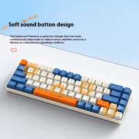 Clavier à membrane mini le plus vendu avec rétroéclairage RVB, 68 touches, prise en charge de la personnalisation OEM, Type-C, idéal pour le jeu et le bureau