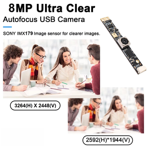 Mini Cámara USB de 8MP con Autoenfoque, Tamaño Pequeño, Sin Necesidad de Controladores, Módulo de Cámara Web USB IMX179 para PC, Windows, Linux, Android, <span class=keywords><strong>Mac</strong></span> OS - Product Image 2