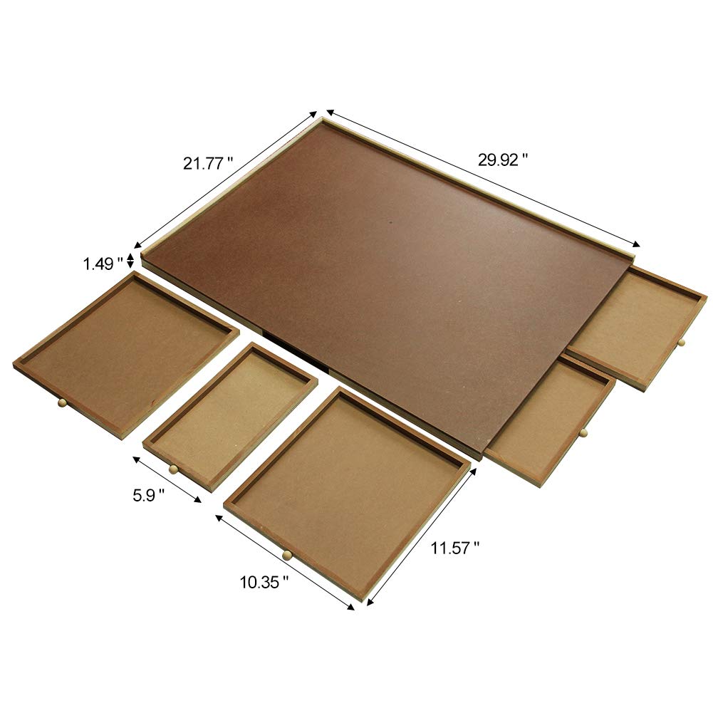 Деревянный пазл стол лоток с выдвижными ящиками головоломка доска