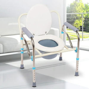 Wholesale Adjustable Stainless Steel Multi-Use <b>Stool</b> Chair Elderly Toilet & Portable Commode Pregnant Women Disabled Friendly - Product Image 1