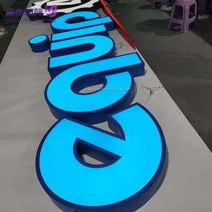 Ngoài trời trong nhà <span class=keywords><strong>3D</strong></span> kim loại Acrylic Logo Backlit chiếu sáng LED tùy chỉnh chữ ký Biển hiệu cho công ty kinh doanh - Product Image 3