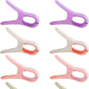 Les ventes directes d'usine sèchent sans marques sur les pinces à linge chaise <span class=keywords><strong>de</strong></span> serviette <span class=keywords><strong>de</strong></span> <span class=keywords><strong>plage</strong></span> gros clips en plastique - Product Image 5