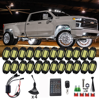 Feux de roche à haute luminosité 256 LED blanc pur, éclairage 3 faces, 8/16/24 pièces, fixation magnétique, étanche IP67, éclairage sous châssis pour VTT et UTV tout-terrain