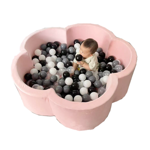 Fosse <span class=keywords><strong>à</strong></span> <span class=keywords><strong>balles</strong></span> en mousse pour bébé, rose, bleu, <span class=keywords><strong>beige</strong></span>, gris, éponge en mousse durable, non toxique, pour enfants, jeu doux - Product Image 1