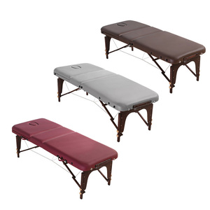 Table de massage professionnelle portable à trois plis, lit de thérapie réglable en hauteur, table de massage pliable pour <span class=keywords><strong>spa</strong></span>, salon, physiothérapie - Product Image 5