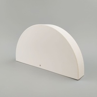 Boîte cadeau semi-circulaire rotative sur mesure pour desserts, en carton créatif avec revêtement UV, logo personnalisé, recyclable, de luxe